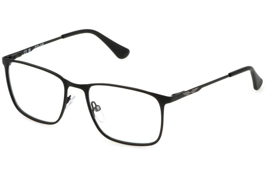 Okulary korekcyjne Police Code Jr 1 VK573 0531 Prostokątne Czarne