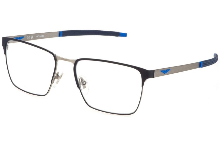Okulary korekcyjne Police Solstice 3 VPLG79 08BM Prostokątne Srebrne