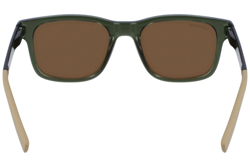 Okulary przeciwsłoneczne Lacoste L3656S 317 Prostokątne Zielone