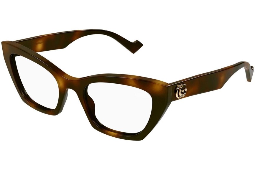 Okulary korekcyjne Gucci GG1334O 002 Kocie oczy Havana