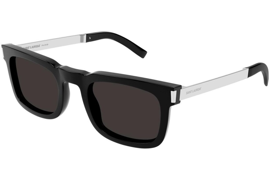 Okulary przeciwsłoneczne Saint Laurent SL581 001 Prostokątne Czarne