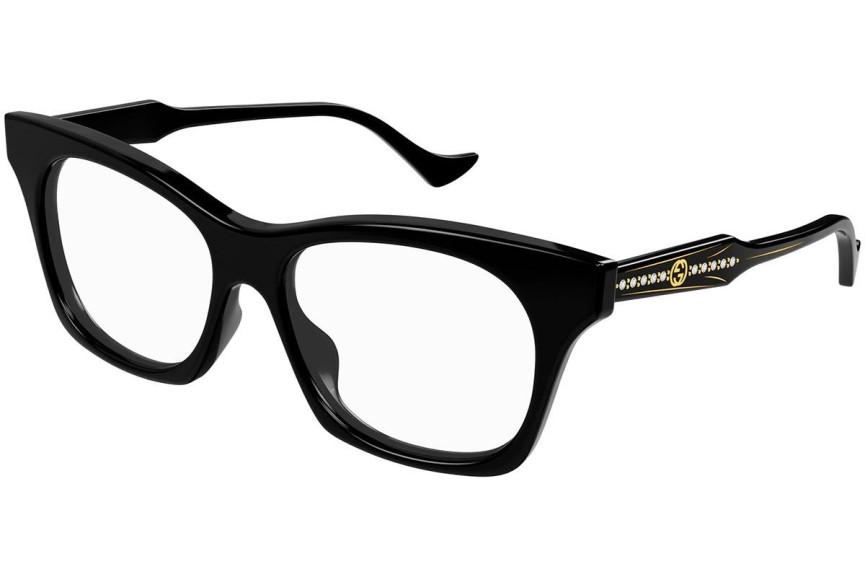 Okulary korekcyjne Gucci GG1299O 001 Nieregularny Czarne