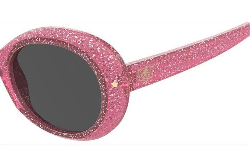 Okulary przeciwsłoneczne Chiara Ferragni CF7028/S W66/IR Owalne Różowe