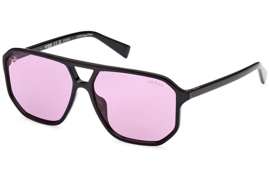 Okulary przeciwsłoneczne Guess GU8276 01Y Pilotki (Aviator) Czarne