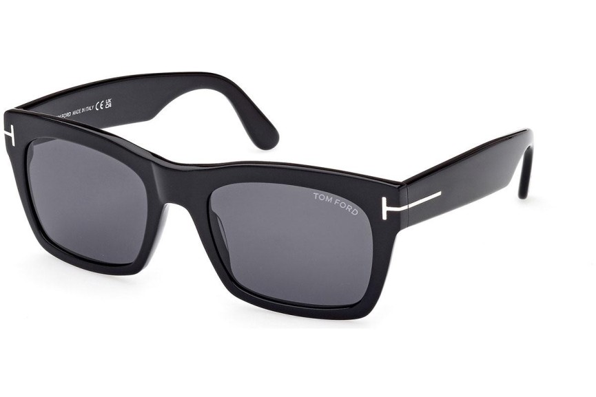 Okulary przeciwsłoneczne Tom Ford Nico 2 FT1062 01A Kwadratowe Czarne