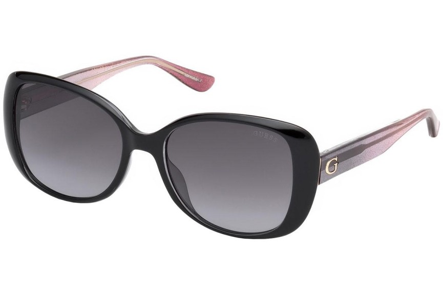 Okulary przeciwsłoneczne Guess GU7554 01B Kwadratowe Czarne
