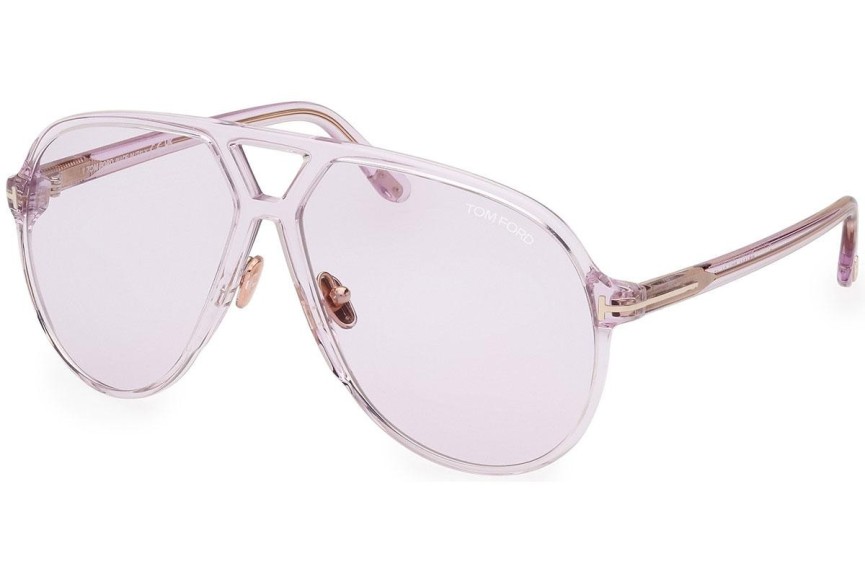 Okulary przeciwsłoneczne Tom Ford Bertrand FT1061 78Y Pilotki (Aviator) Fioletowe