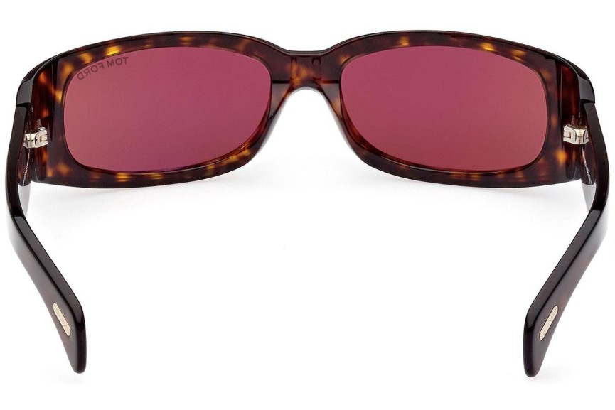 Okulary przeciwsłoneczne Tom Ford Corey FT1064 52S Prostokątne Havana