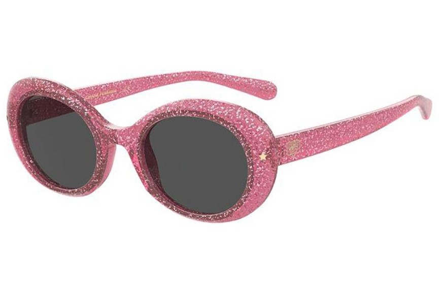 Okulary przeciwsłoneczne Chiara Ferragni CF7028/S W66/IR Owalne Różowe