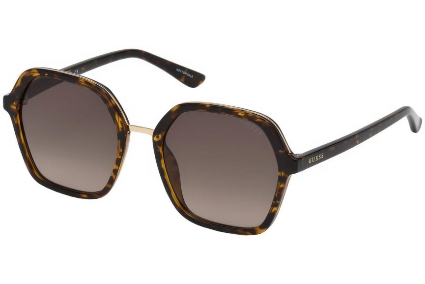 Okulary przeciwsłoneczne Guess GU7557 52F Oversize Havana