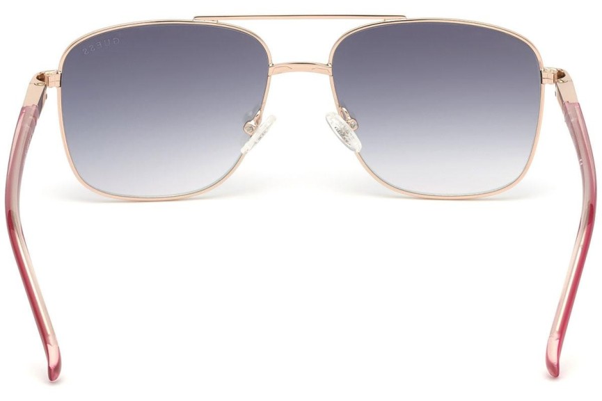 Okulary przeciwsłoneczne Guess GU3040 28Z Kwadratowe Złote