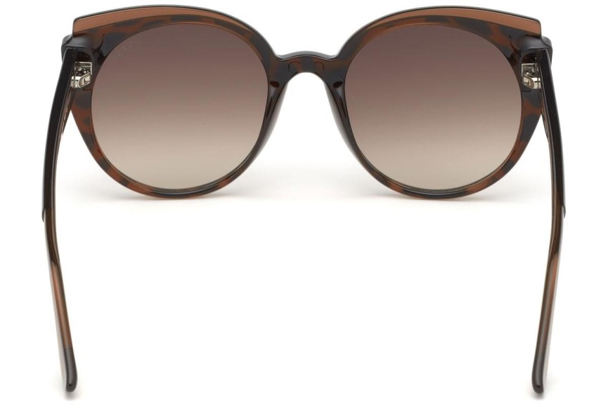 Okulary przeciwsłoneczne Guess GU7591 56F Kocie oczy Havana