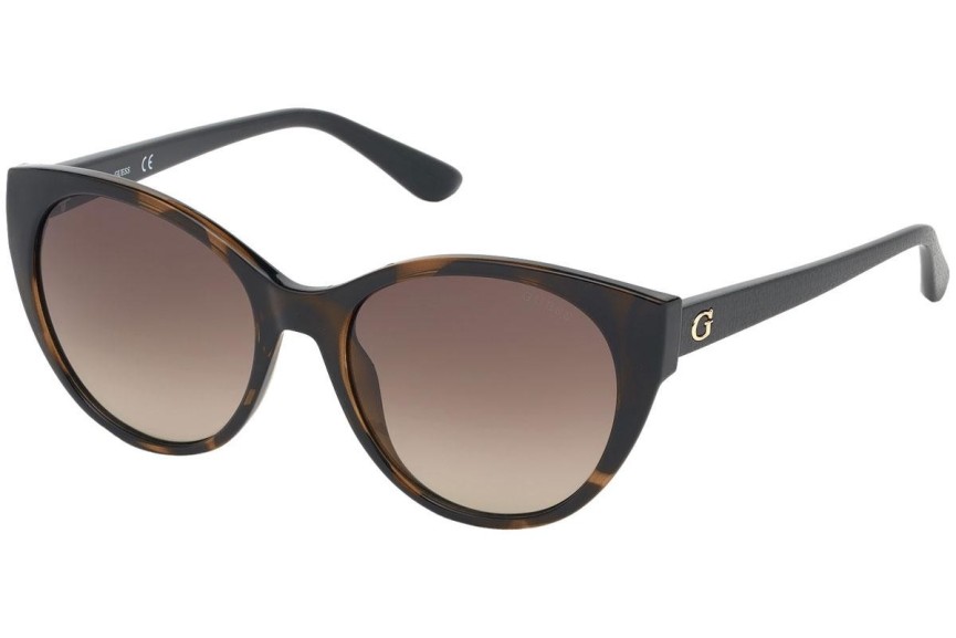 Okulary przeciwsłoneczne Guess GU7594 52F Kocie oczy Havana