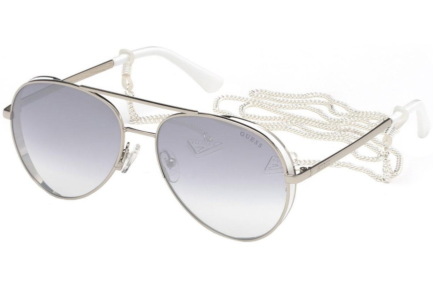 Okulary przeciwsłoneczne Guess GU7607 20C Pilotki (Aviator) Srebrne