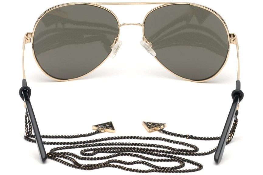 Okulary przeciwsłoneczne Guess GU7607 32G Pilotki (Aviator) Złote