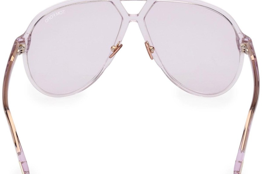 Okulary przeciwsłoneczne Tom Ford Bertrand FT1061 78Y Pilotki (Aviator) Fioletowe