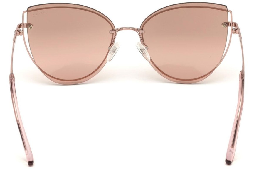 Okulary przeciwsłoneczne Guess GU7617 28U Kocie oczy Złote