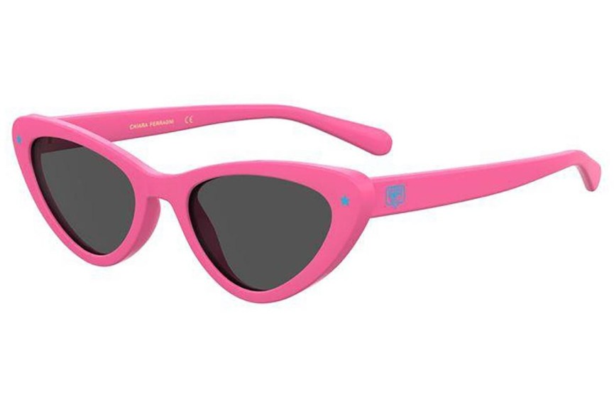 Okulary przeciwsłoneczne Chiara Ferragni CF7029/S 35J/IR Kocie oczy Różowe