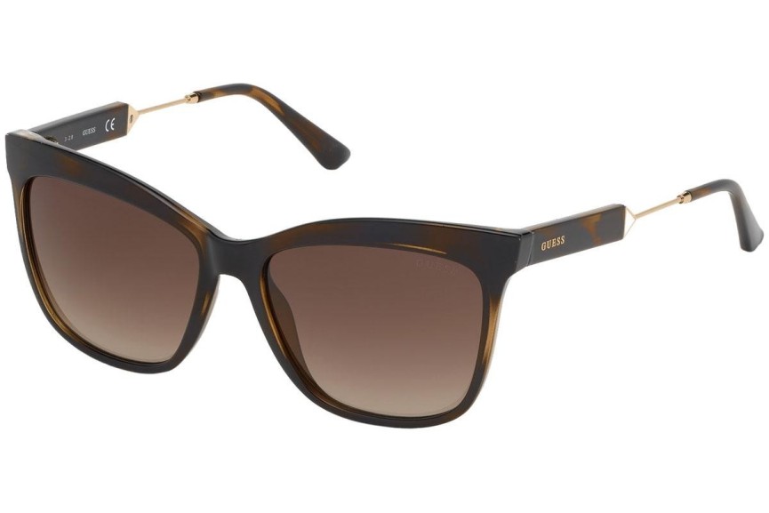 Okulary przeciwsłoneczne Guess GU7620 52F Kocie oczy Havana