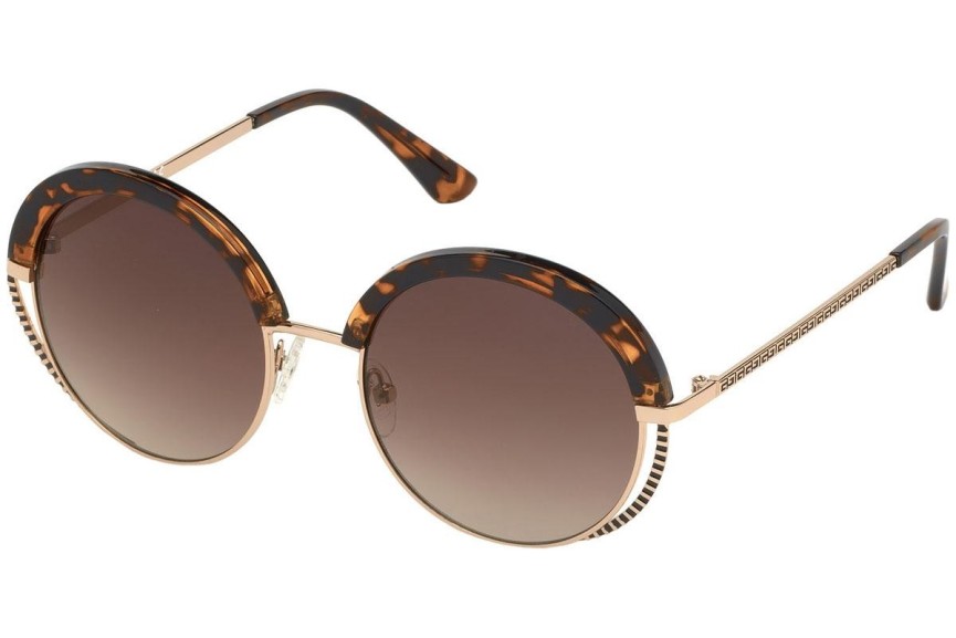 Okulary przeciwsłoneczne Guess GU7621 52F Okrągłe Havana