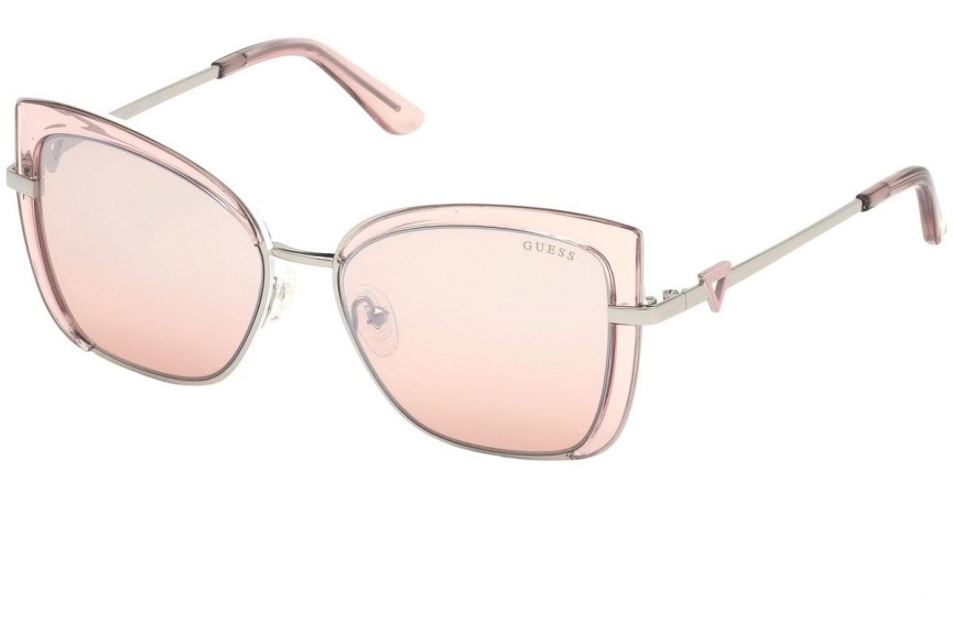 Okulary przeciwsłoneczne Guess GU7633 72U Kwadratowe Różowe