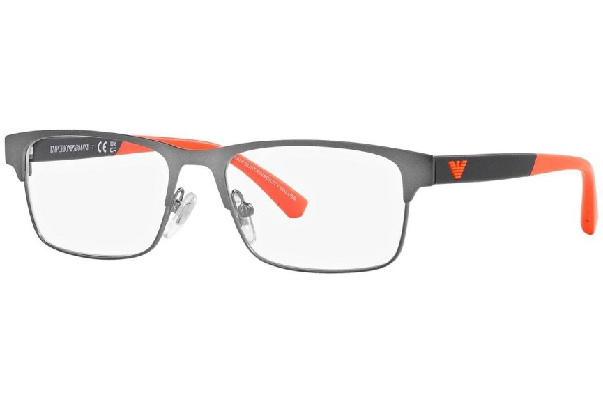 Okulary korekcyjne Emporio Armani EK1001 3003 Prostokątne Szare