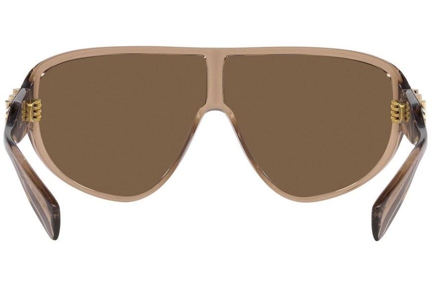 Okulary przeciwsłoneczne Michael Kors Empire Shield MK2194 393773 Flat Top Brązowe