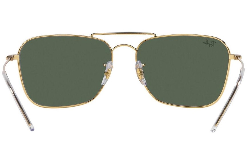 Слънчеви очила Ray-Ban Caravan Reverse RBR0102S 001/VR Правоъгълни Златна