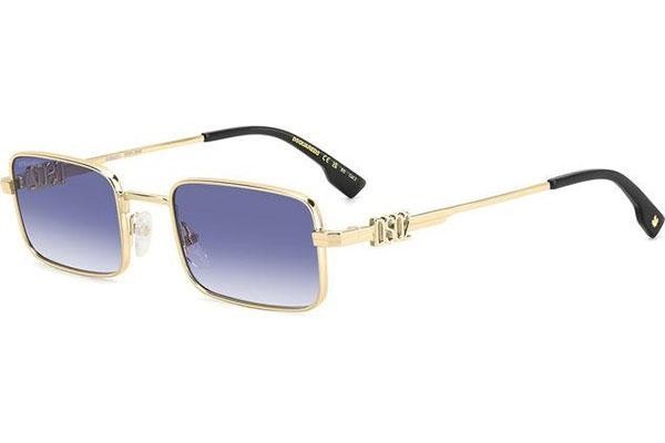 Ochelari de soare Dsquared2 D20104/S LKS/08 Dreptunghiulari Aurii