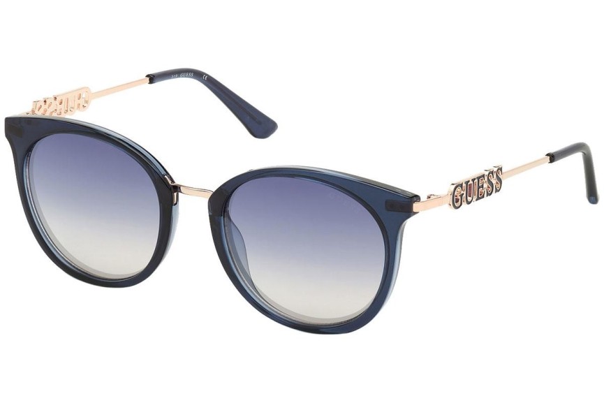 Okulary przeciwsłoneczne Guess GU7645 90W Okrągłe Niebieskie