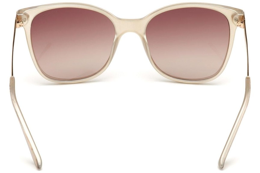 Okulary przeciwsłoneczne Guess GU7657 57F Kwadratowe Beżowe