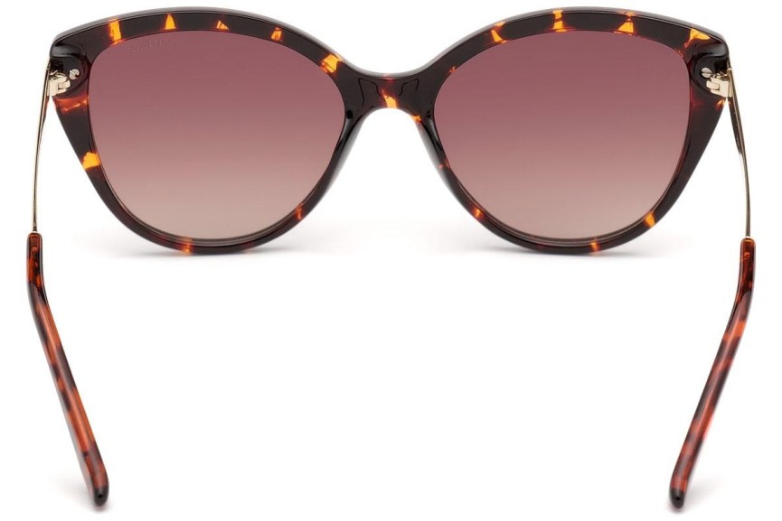 Okulary przeciwsłoneczne Guess GU7658 52F Kocie oczy Havana