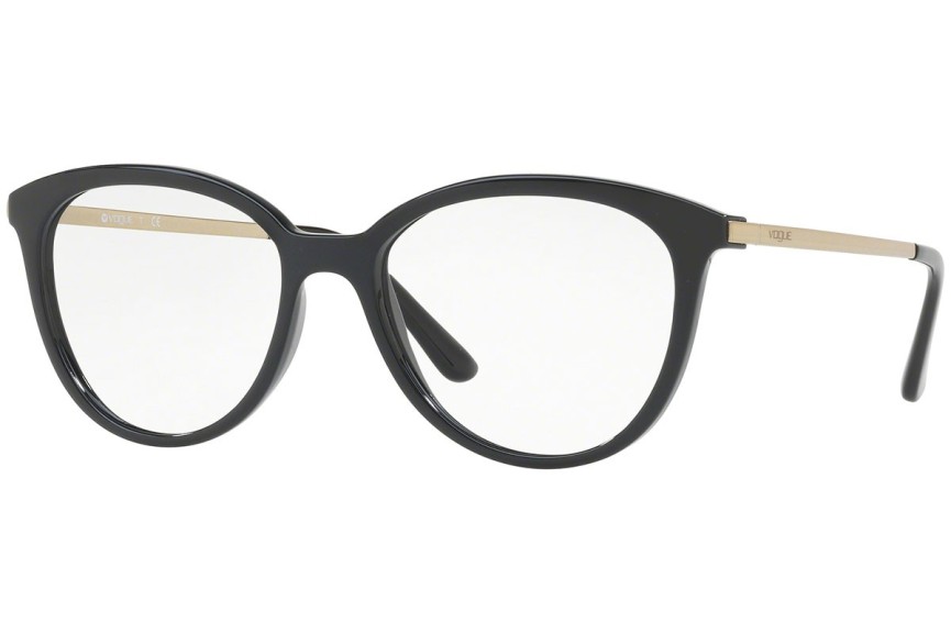 Okulary korekcyjne Vogue Eyewear Light and Shine Collection VO5151 W44 Kwadratowe Czarne