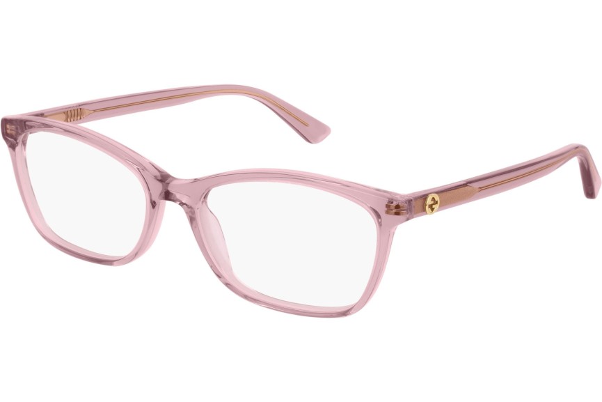 Okulary korekcyjne Gucci GG0613O 007 Kocie oczy Różowe
