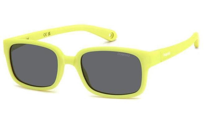 Okulary przeciwsłoneczne Polaroid Junior PLDK008/S 4AN/M9 Polarized Prostokątne Zielone
