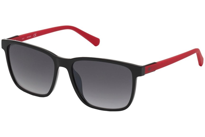 Okulary przeciwsłoneczne Guess GU00017 01C Kwadratowe Czarne