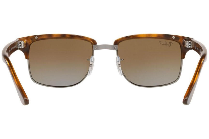 Ochelari de soare Ray-Ban Clubmaster Square RB4190 878/M2 Browline Havana