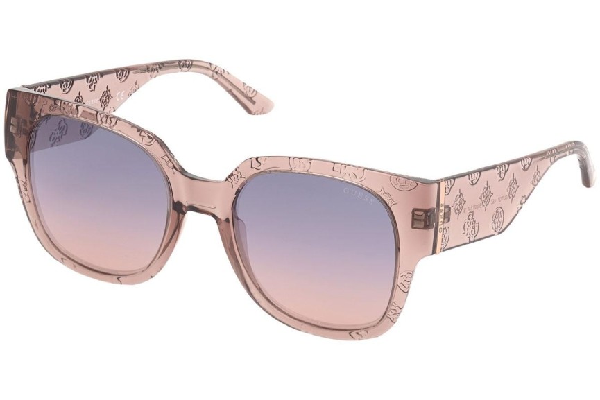 Okulary przeciwsłoneczne Guess GU7727 45Z Kwadratowe Brązowe