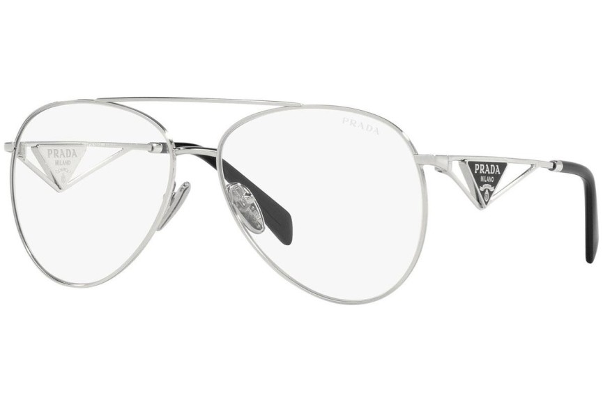 Ochelari de soare Prada PR73ZS 1BC08N blue-light [non-prescription] Pilot Argintii