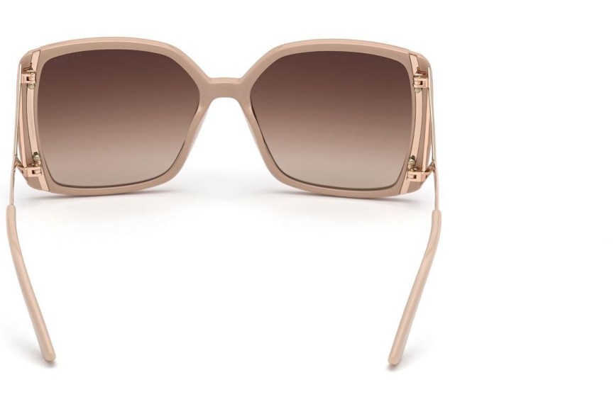 Okulary przeciwsłoneczne Guess GU7751 57F Kwadratowe Beżowe