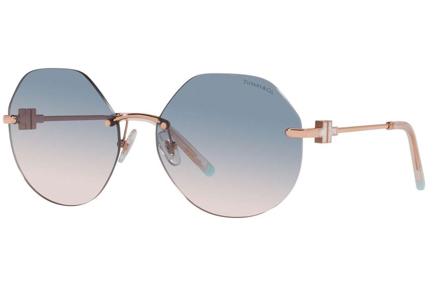 Okulary przeciwsłoneczne Tiffany & Co. TF3077 616016 Nieregularny Brązowe