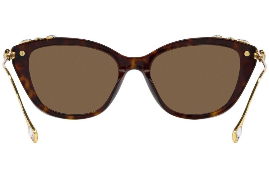 Okulary przeciwsłoneczne Swarovski SK6010 100273 Kocie oczy Havana