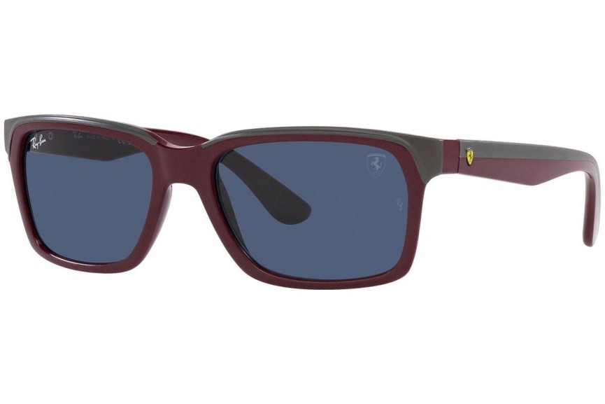 Okulary przeciwsłoneczne Ray-Ban RB4393M F67980 Prostokątne Czerwone