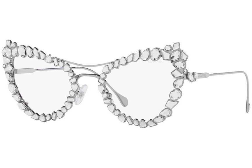 Okulary przeciwsłoneczne Swarovski SK7011 4001SB blue-light [non-prescription] Nieregularny Srebrne