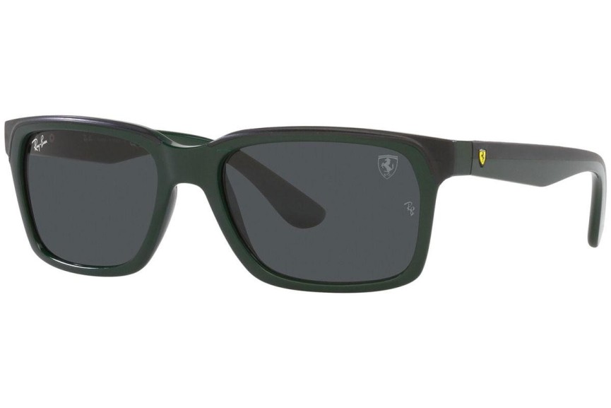 Слънчеви очила Ray-Ban RB4393M F68087 Правоъгълни Зелена