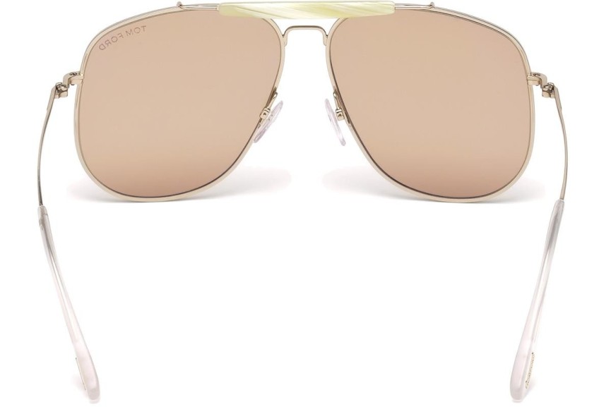 Okulary przeciwsłoneczne Tom Ford Connor FT0557 28Y Pilotki (Aviator) Złote