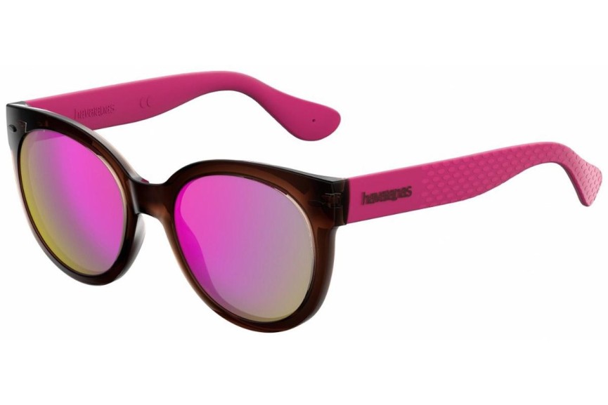 Okulary przeciwsłoneczne Havaianas NORONHA/M QT3/VQ Okrągłe Brązowe