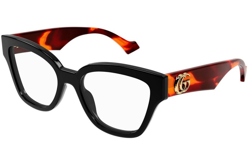 Okulary korekcyjne Gucci GG1424O 007 Nieregularny Czarne