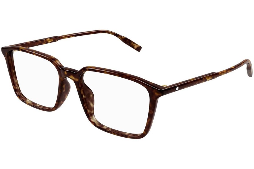Okulary korekcyjne Mont Blanc MB0293OA 002 Prostokątne Havana