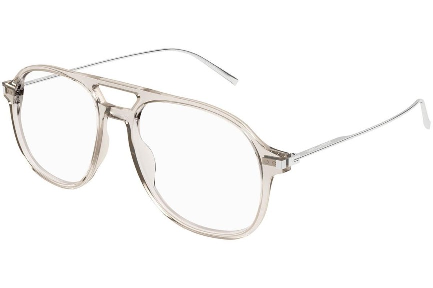 Okulary korekcyjne Saint Laurent SL626 003 blue-light [non-prescription] Pilotki (Aviator) Przezroczyste